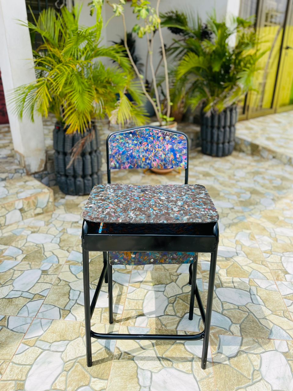 School Desks, recycled plastic product by Luther Plastics
