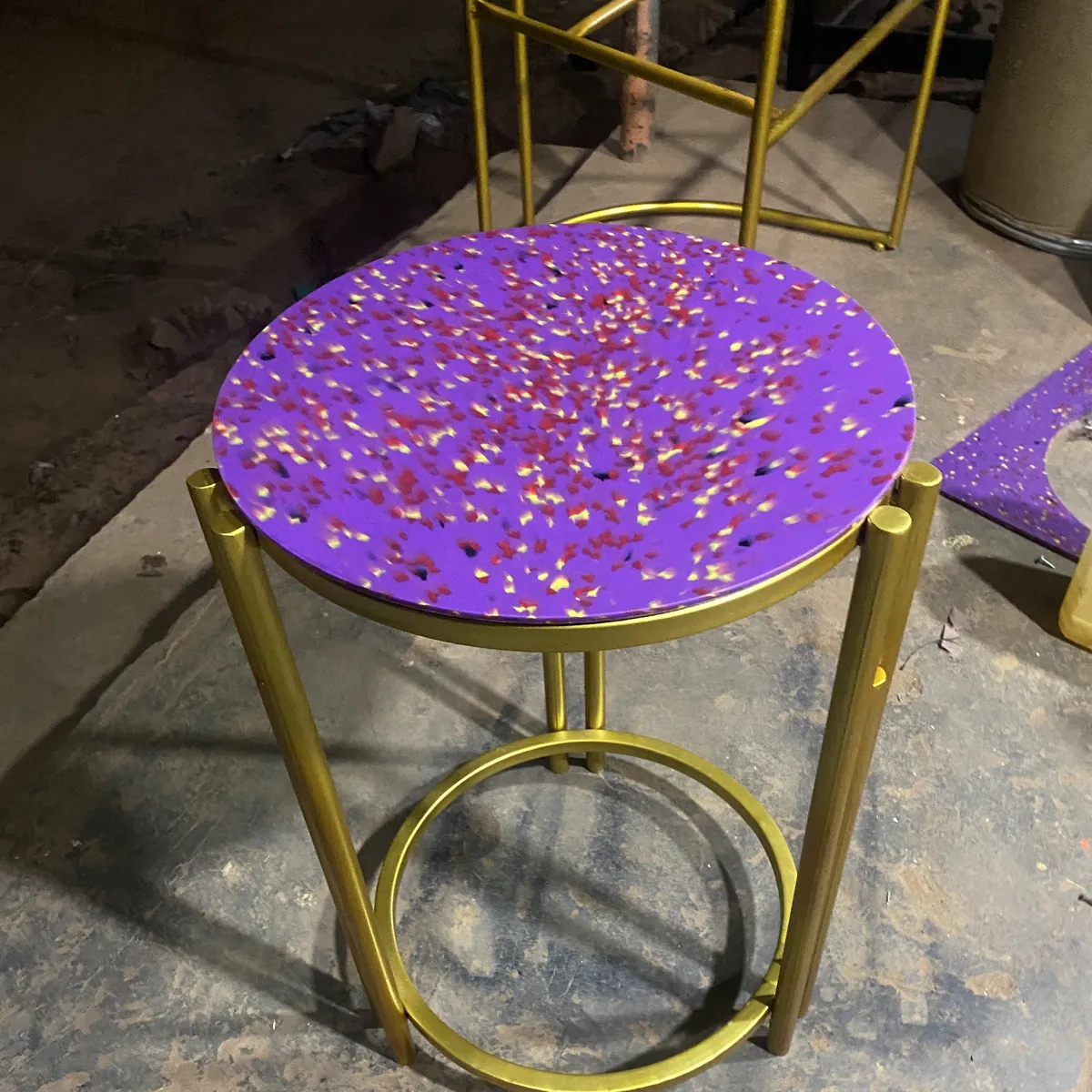 Stools & Side Tables, recycled plastic product by Luther Plastics